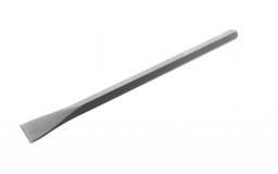 A steel flared hand chisel used for carving soft stone