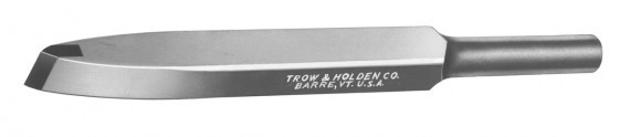 A carbide roughing chisel used for material removal with or without a pneumatic hammer