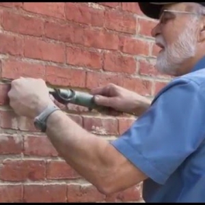 Repointing with Pneumatic Mortar Removal Set